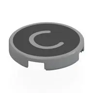 FLAT TILE 2X2, ROUND, NO. 1211