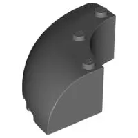 Dark Bluish Gray Brick, Round Corner 6 x 6 x 2