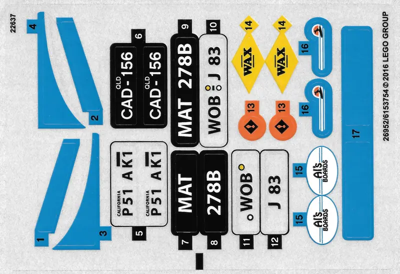 Sticker Sheet for Set 10252 - International Version - (26952/6153754)