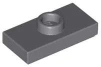 Dark Bluish Gray Plate, Modified 1 x 2 with 1 Stud with Groove (Jumper)