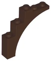 Dark Brown Arch 1 x 5 x 4 - Continuous Bow