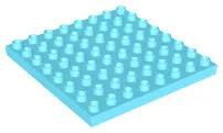 Medium Azure Duplo, Plate 8 x 8