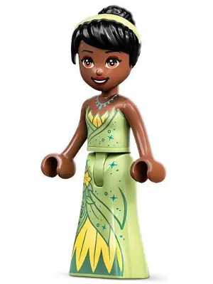 Tiana - Metallic Pointed Necklace, Thin Hinge Skirt, Hairband