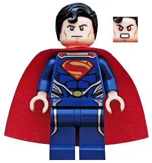 Superman - Dark Blue Suit, Starched Fabric Cape