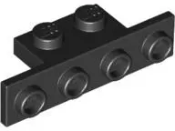 Black Bracket 1 x 2 - 1 x 4