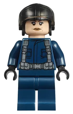 ACU Pilot - Female, Black Aviator Cap, Light Nougat Head
