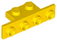 Yellow Bracket 1 x 2 - 1 x 4