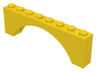 Yellow Arch 1 x 8 x 2