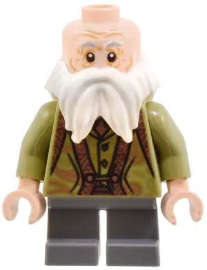 Professor Filius Flitwick - Olive Green Suit, Dark Bluish Gray Short Legs