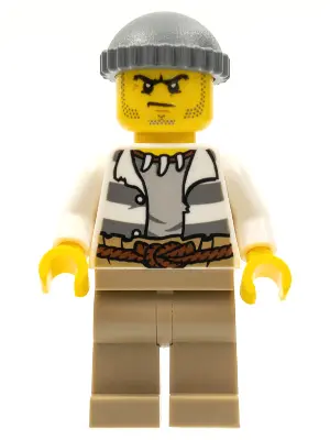 Swamp Police - Crook Male with Dark Bluish Gray Knit Cap