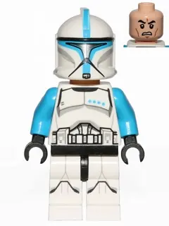 Clone Trooper Lieutenant (Phase 1) - Printed Legs, Scowl