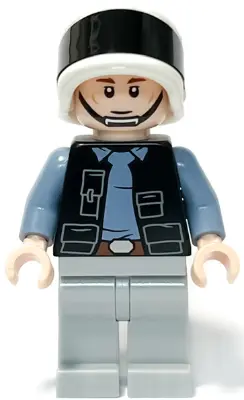 Rebel Fleet Trooper - Male, Vest with Pockets, Black Neck, Reddish Brown Eyebrows