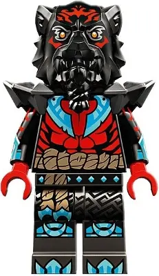 Lord Ras - Red Markings and Muscles, Pearl Dark Gray Shoulder Armor