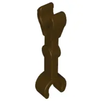 Dark Brown Arm Mechanical, Straight with Clips at 90 degrees (Vertical Grip)