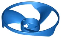 Blue Propeller 3 Blade 13 Diameter (Ninjago Airjitzu Flyer Vortex Rotor)