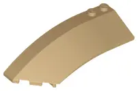 Dark Tan Wedge 8 x 3 x 2 Open Left