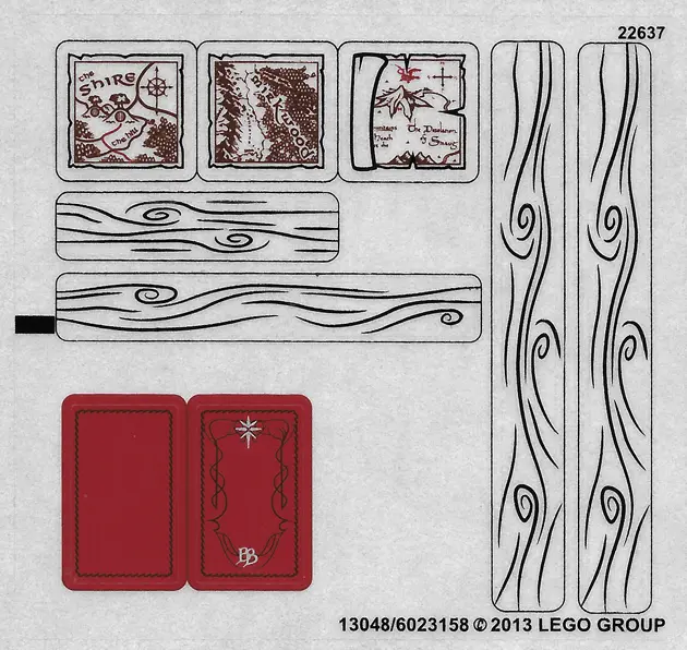 Sticker Sheet for Set 79003 - (13048/6023158)