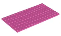 Dark Pink Plate 8 x 16