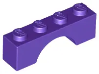 Dark Purple Arch 1 x 4