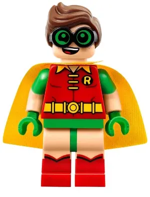 Robin - Green Glasses, Smile / Scared Pattern