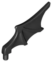 Black Minifigure Wing Webbed