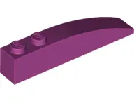 Magenta Slope, Curved 6 x 1