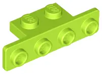 Lime Bracket 1 x 2 - 1 x 4 with Rounded Corners