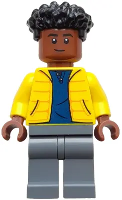 Darius Bowman - Yellow Jacket over Dark Blue Shirt, Dark Bluish Gray Legs