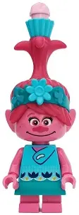 Poppy - Medium Azure Cupcake, Bright Pink Swirl