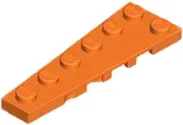 Orange Wedge, Plate 6 x 2 Left