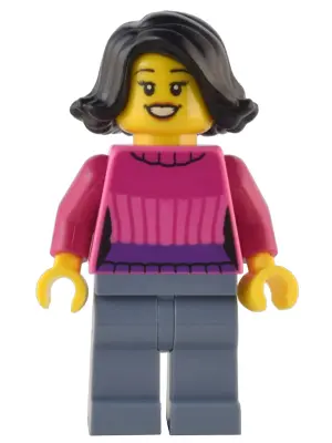 Holiday Shopper - Dark Pink Sweater