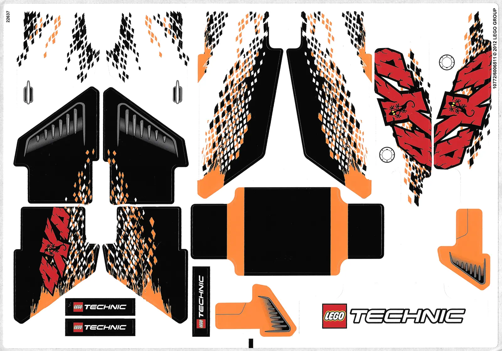Sticker Sheet for Set 9398 - (10772/6006511)