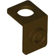 Dark Brown Minifigure Neck Bracket with Back Stud - Thick Back Wall