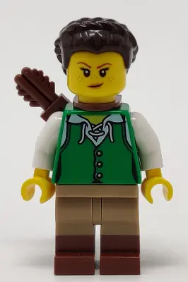 Archer - Female, Green Tunic, Quiver