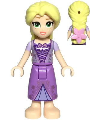Rapunzel - Mini Doll, Bright Pink Flower