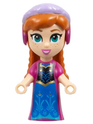 Anna - Micro Doll, Magenta Dress