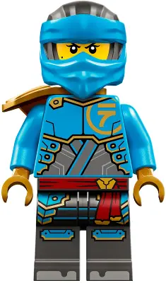 Nya - Dragons Rising, Tunic with Large Armor Plates, Head Wrap, Shoulder Pad