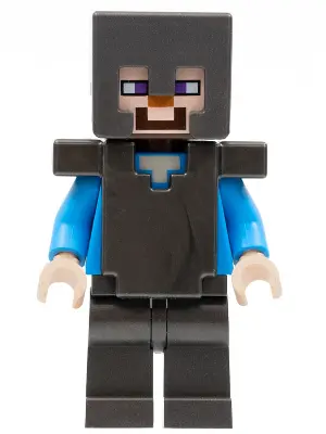 Steve (Light Nougat) - Pearl Dark Gray Legs, Helmet and Armor