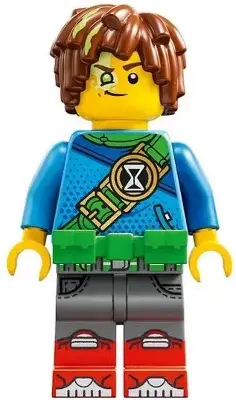 Mateo - Dark Azure Robe, Bright Green Utility Belt