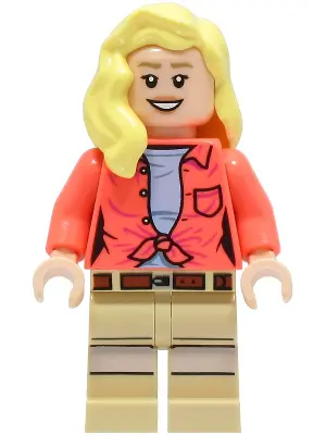 Dr. Ellie Sattler - Coral Shirt, Hair over Shoulder