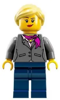 Research Scientist Female, Magenta Scarf