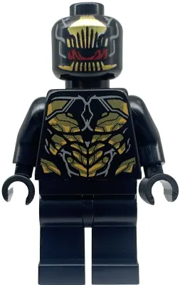 Outrider - Torso with Short Dark Bluish Gray Tips at Neck