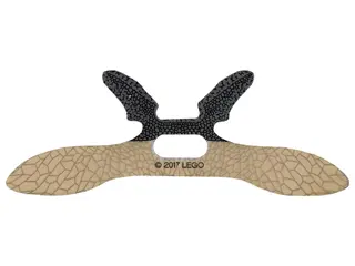 Minifigure Wings Insect Extended with Center Opening with Webbed Pattern