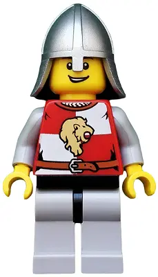 Kingdoms - Lion Knight Quarters, Helmet with Neck Protector, Open Grin