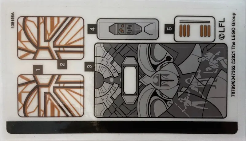 Sticker Sheet for Set 75310 - (78799/6347362)