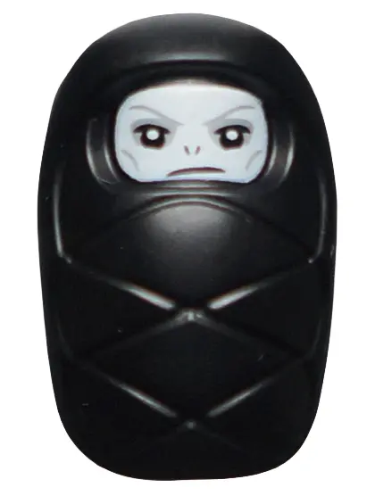 Baby / Infant - with Stud Holder on Back with White Evil Face Pattern (Baby Lord Voldemort)
