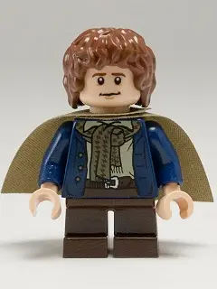 Peregrin Took (Pippin) - Dark Blue Jacket, Olive Green Cape
