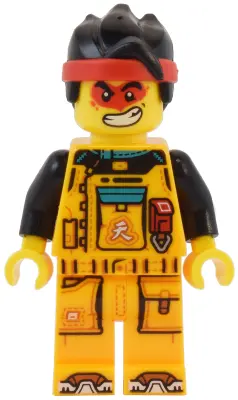 Monkie Kid - Bright Light Orange Racing Suit