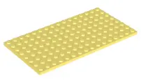 Bright Light Yellow Plate 8 x 16