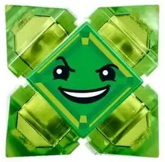 Kryptomite - Green, Small Crystals (Pyramids)